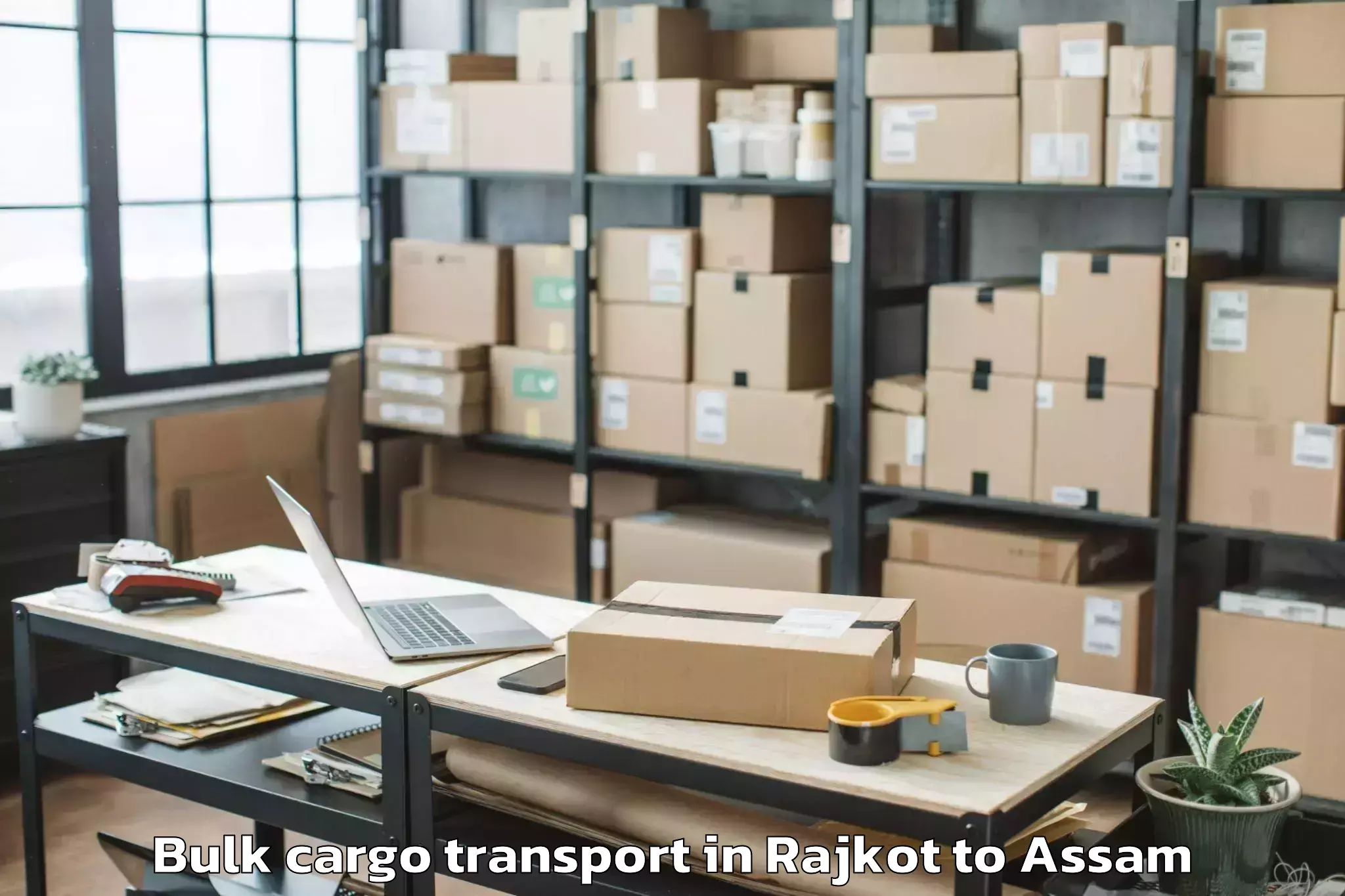 Hassle-Free Rajkot to Golakganj Bulk Cargo Transport